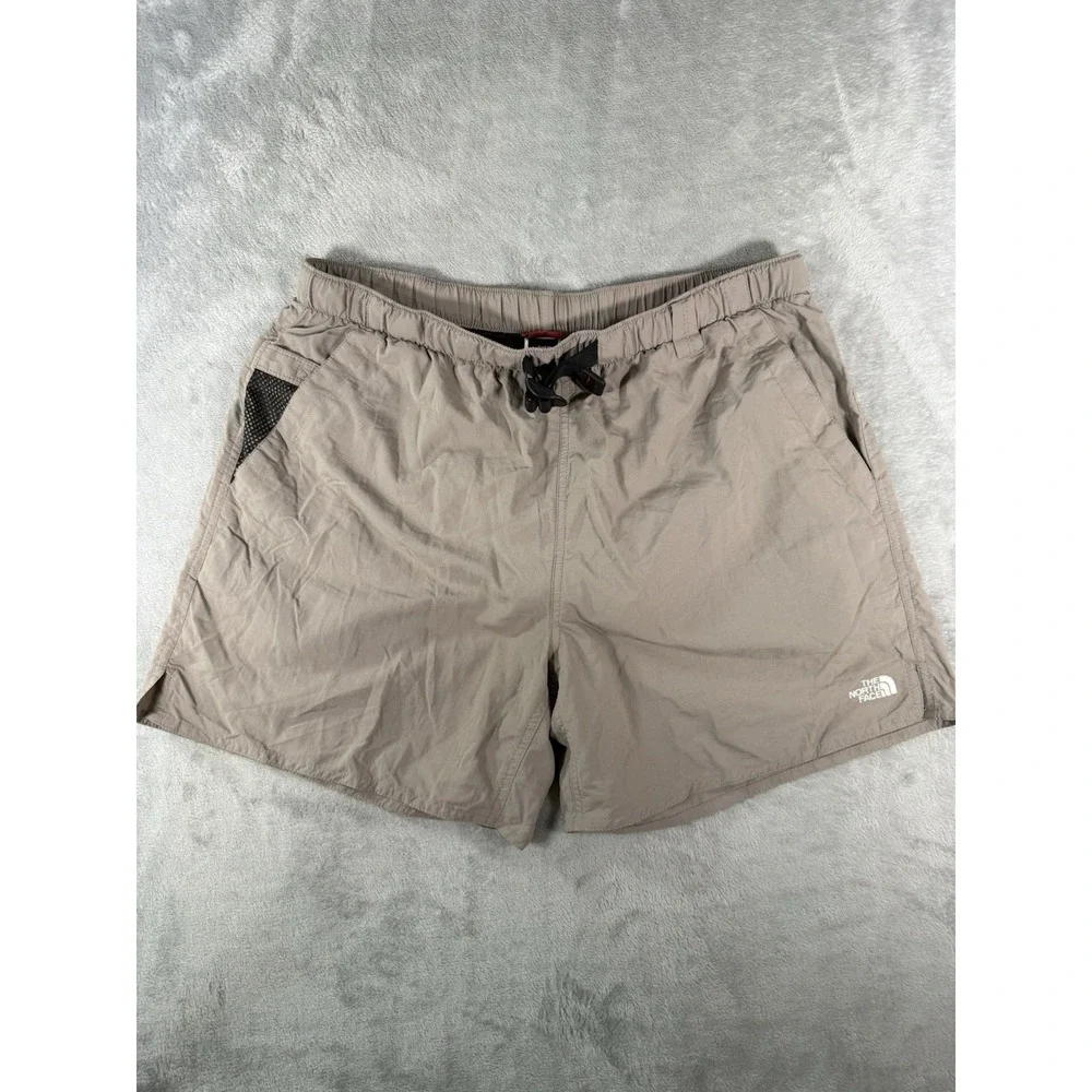 The North Face Shorts Mens Large Beige Belted Hiking Trail Outdoor